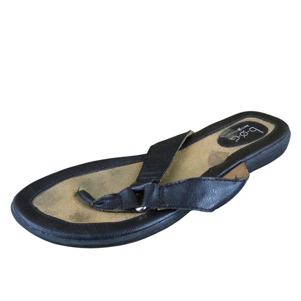 Born‎ Concept Women  Flip Flop Black Synthetic Sz 7 Medium Gently Used 2025